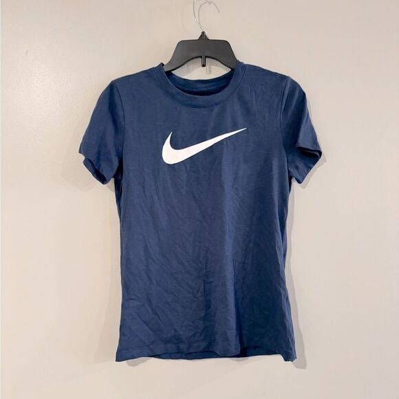 Nike Women's Blue Dry Logo Training T-Shirt blue size S - Picture 6 of 9